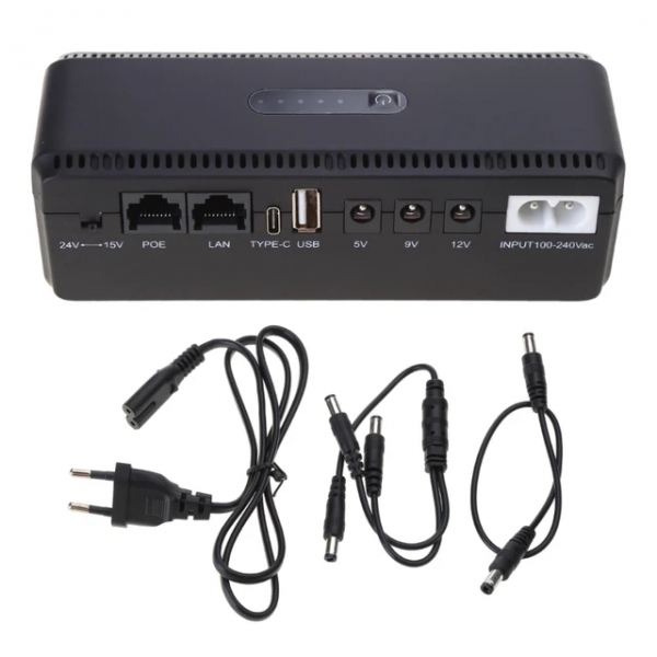 ДБЖ для WiFi маршрутизатора YEPO Smart DC-UPS New 2025 (10400mAh/DC/5-24V/POE)