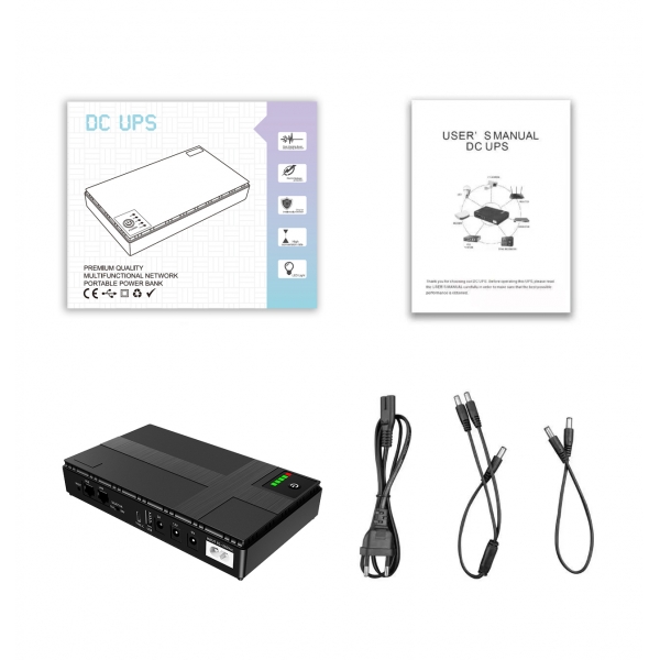 ДБЖ для роутера (маршрутизаторів) YEPO DC-UPS YP-36W/12000 (36W/12000mAh/LiFePO4) (UA-112969)
